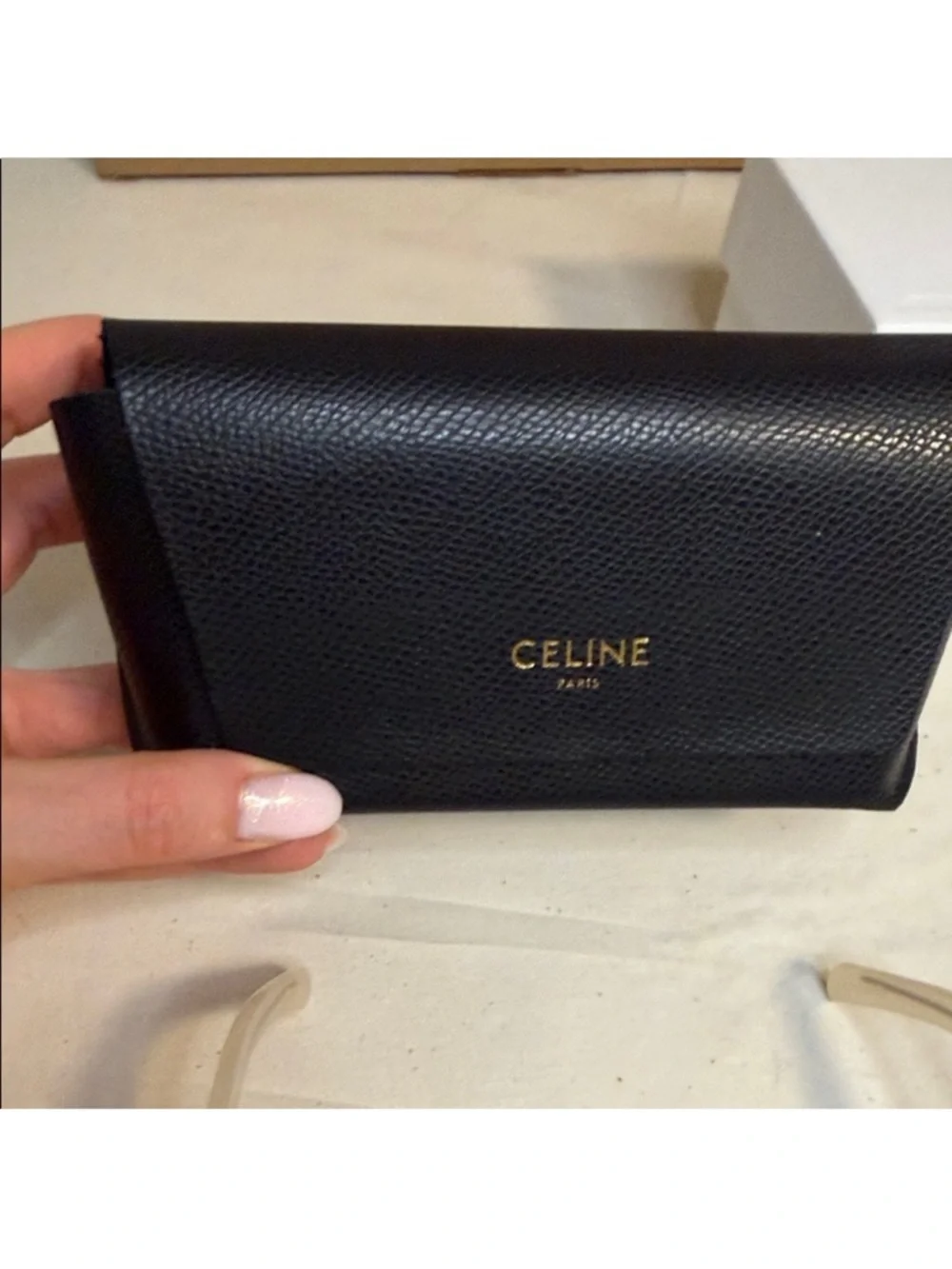 Celine Oversized Square Sunglasses in Beige and Brown - Picture 6 of 6